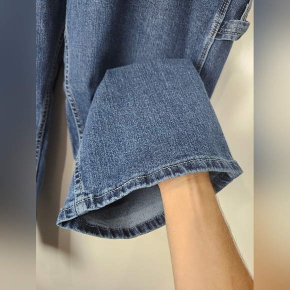 Lee Carpenter Loose Fit Straight Leg Original Stone Jeans 48x29 - Picture 5 of 11